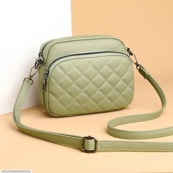 Leather Embroidered Shoulder Bag