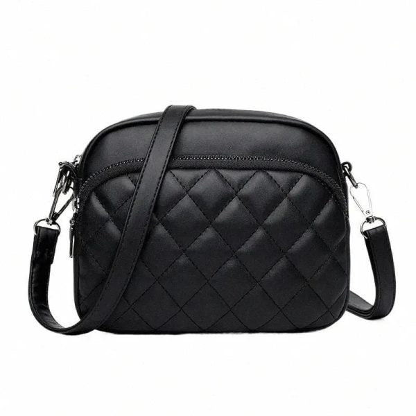 Leather Embroidered Shoulder Bag