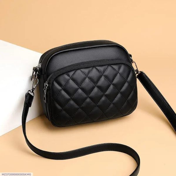 Leather Embroidered Shoulder Bag