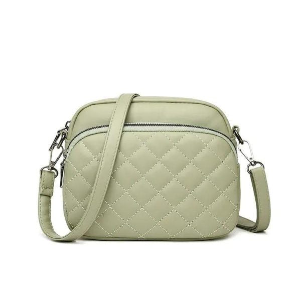 Leather Embroidered Shoulder Bag